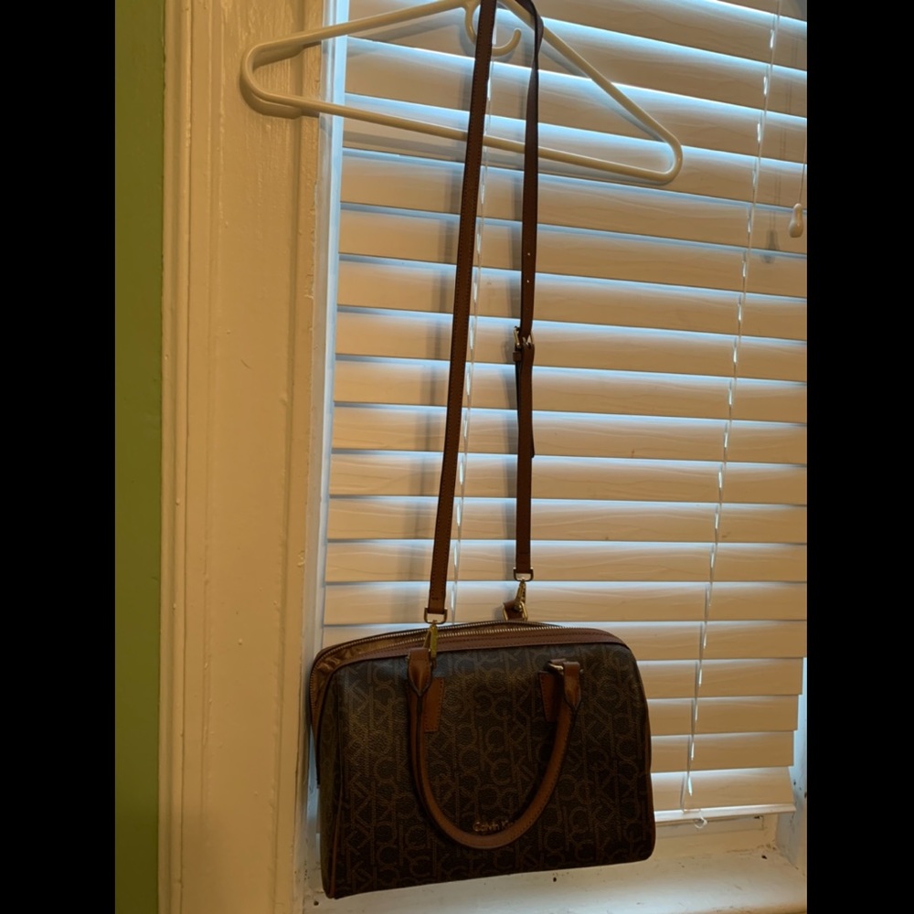 Calvin Klein brown crossbody bag